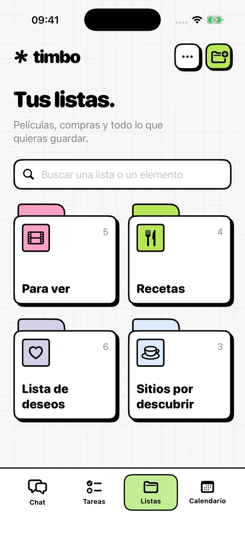 Una lista para todo