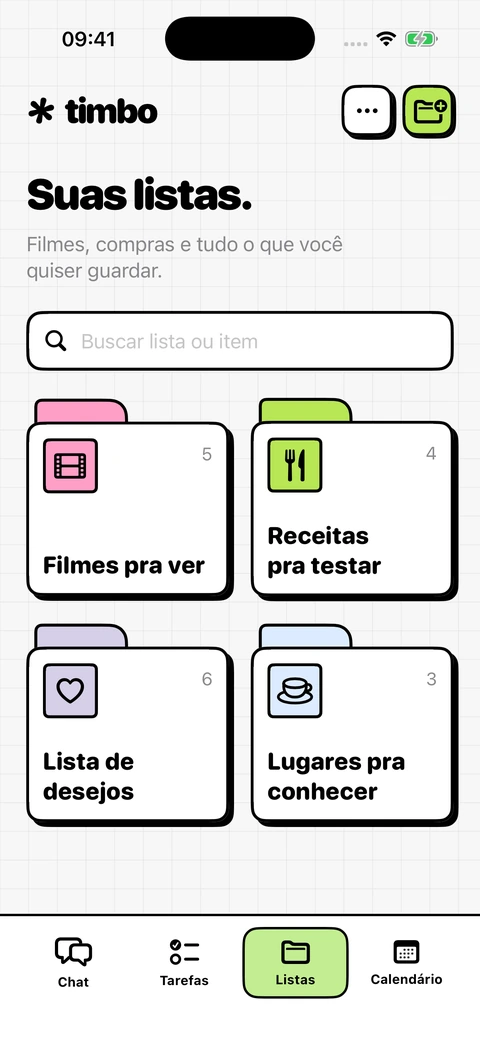 Uma lista para tudo
